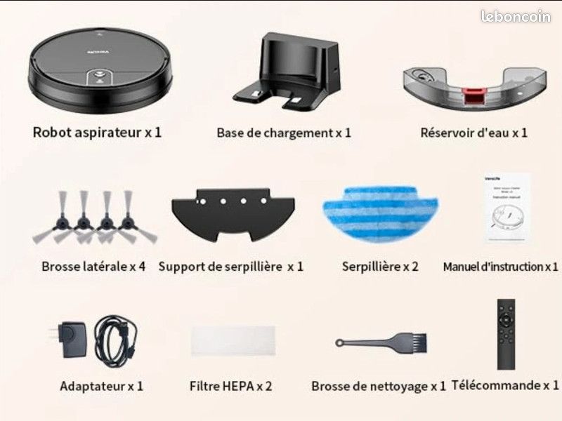 Test et Avis sur le VersLife L6 Robot Aspirateur Laveur - Robots