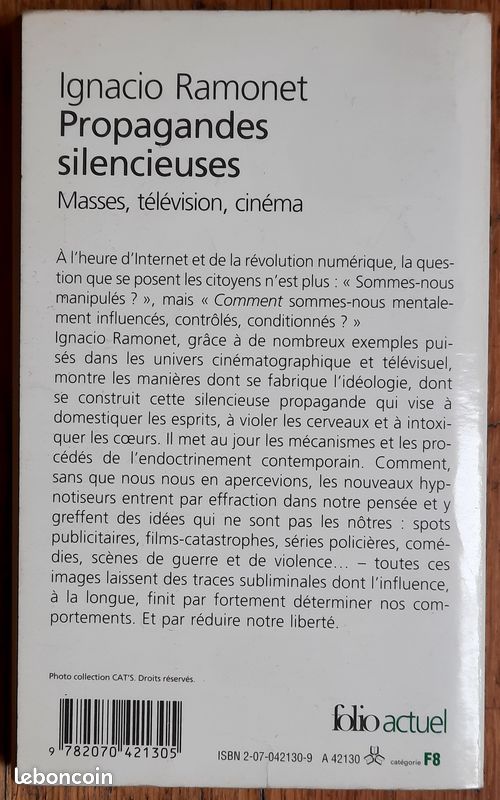 [LIVRES] Ignacio Ramonet • Propagandes silencieuses +1 • Lot de 2 livres • #tombooks (image 4)