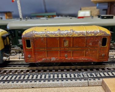 Wagon Voyageur AS échelle 0 - Style Hornby JEP - Vert - Occasion - Train Miniature