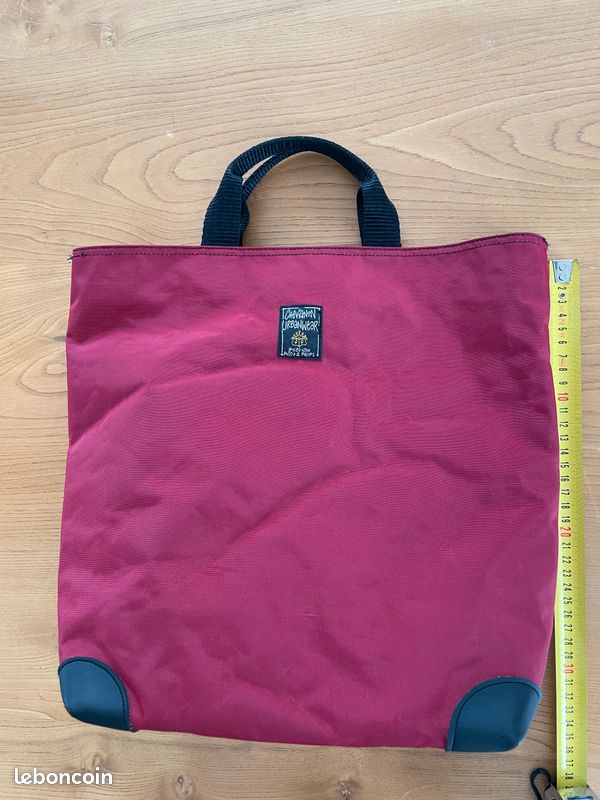 Sac cabas " Chevignon" rouge bordeaux (image 4)