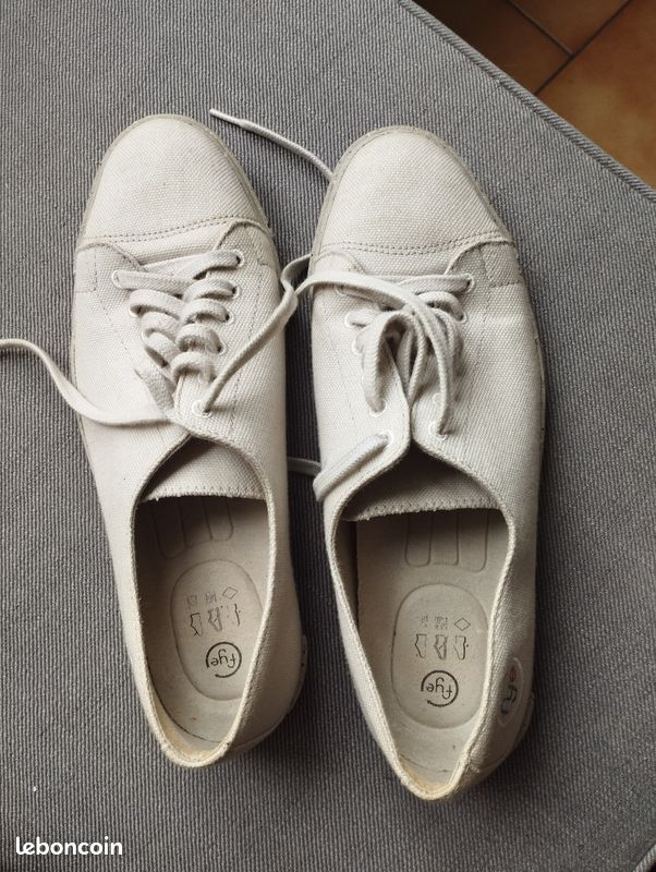 Tennis beige marque Fye taille 38 matières bio neuves (image 7)