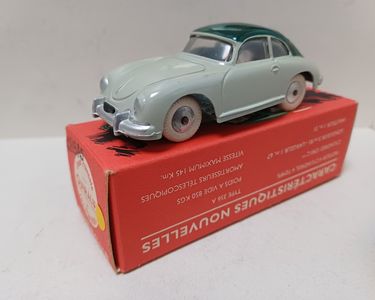 Miniature Porsche 356A Eligor – 1/43 – Bicolore – Production Récente – Neuf