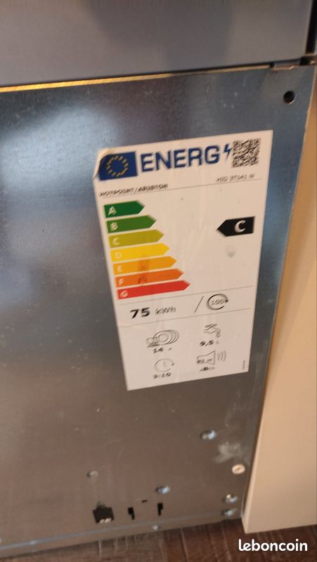 Lave-vaisselle encastrable HOTPOINT ARISTON 60cm-14 couverts - classe C (image 5)
