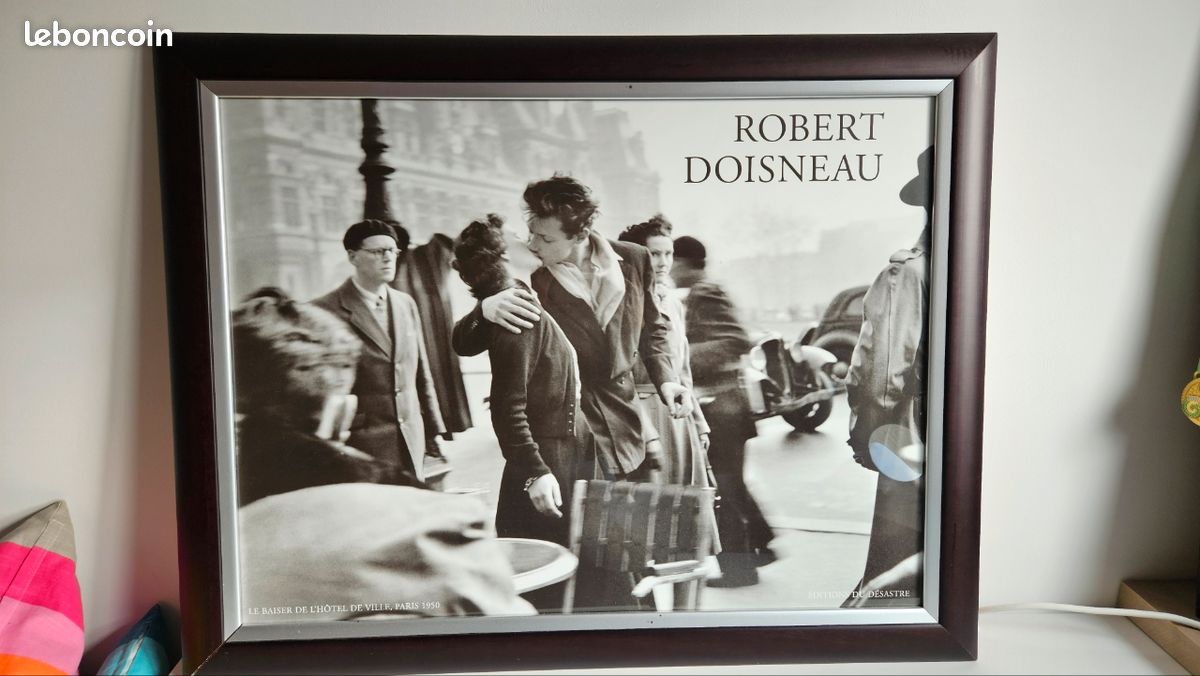 MHWM Poster Vintage Noir Et Blanc Robert Doisneau Photographie 64 Sur Toile - Décoration De Chambre à Coucher - Paysage Sportif - Décoration De Bureau - Cadeau Sans Cadre : 40 X 60 Cm