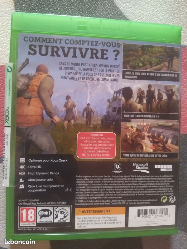 Jeu xbox one state of decay 2 survivre en mode walking dead (image 2)