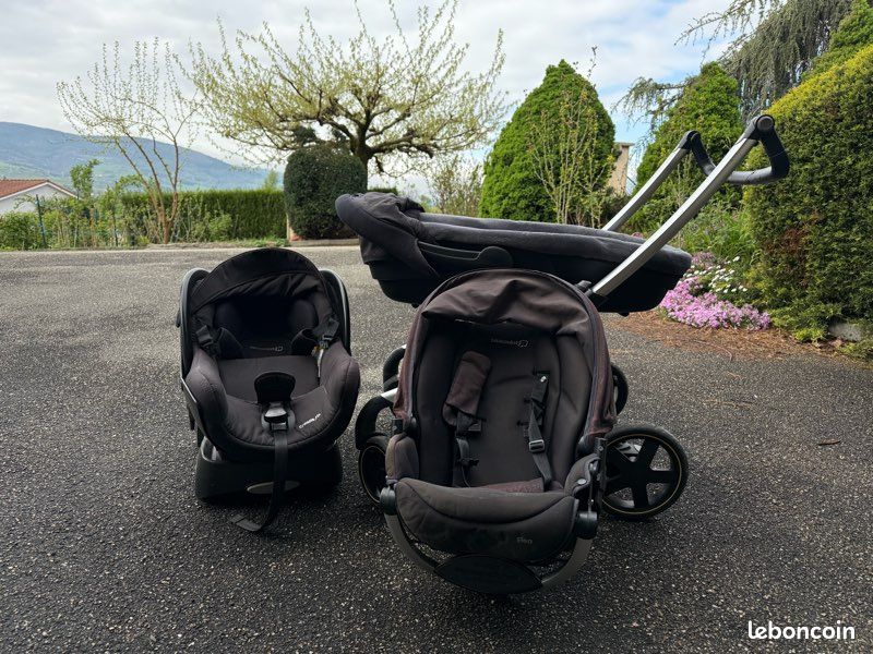 Set Bébé Confort : coque auto Creatis.Fix avec embase + poussette (landeau et assise Elea) (image 3)