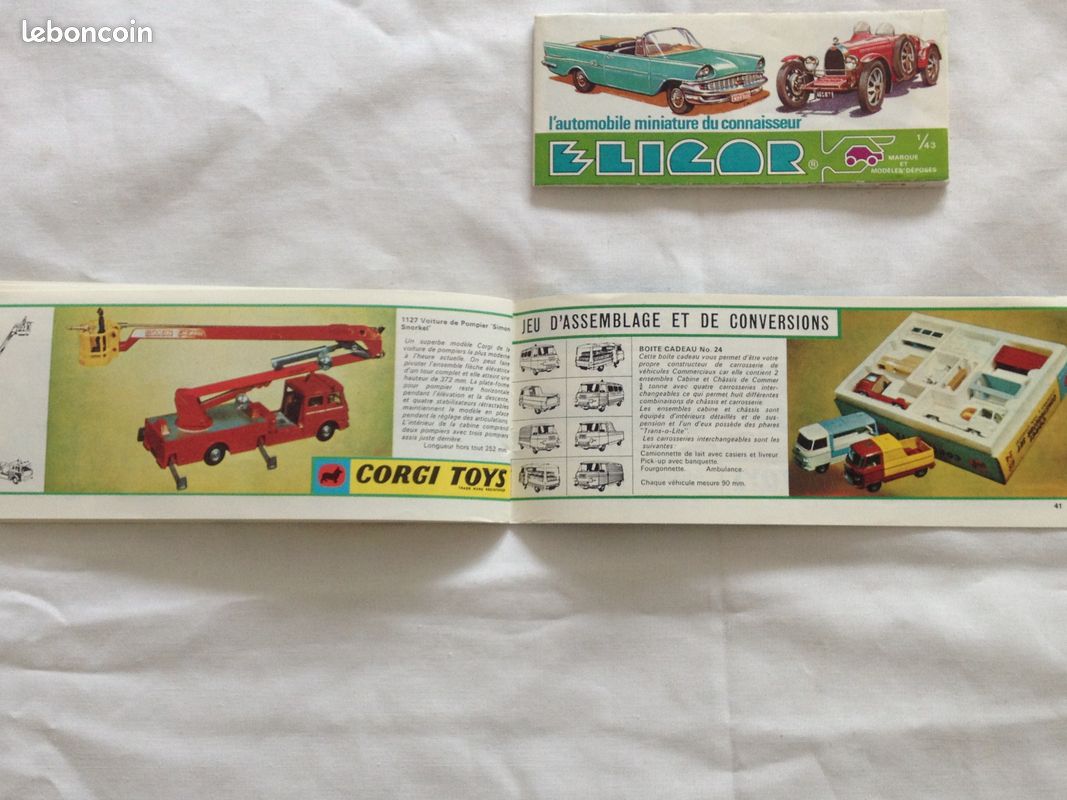 corgi toys catalogue 1965 distribué par jouef