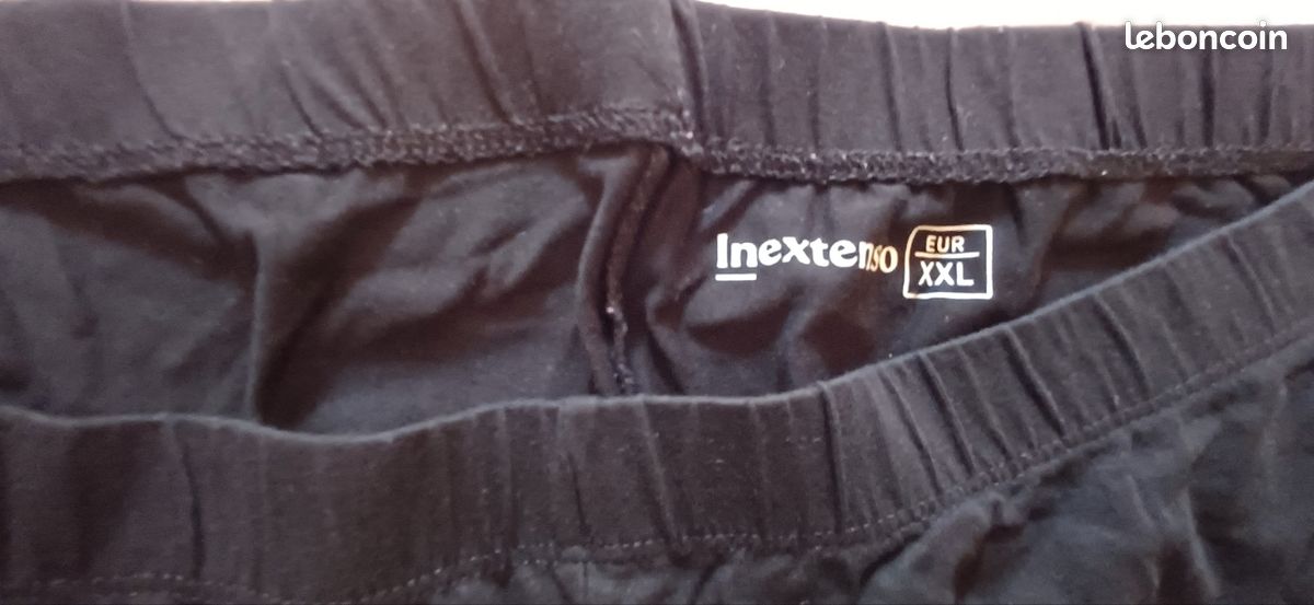 2 Cyclistes coton noir et blanc XXL neufs sans etiquettes (image 4)