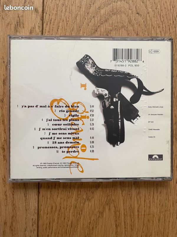 CD Eddy Mitchell - Rio Grande - Album Musique (image 3)