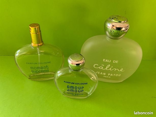 Jean Patou ancien flacons de parfum vides câline amour amour
