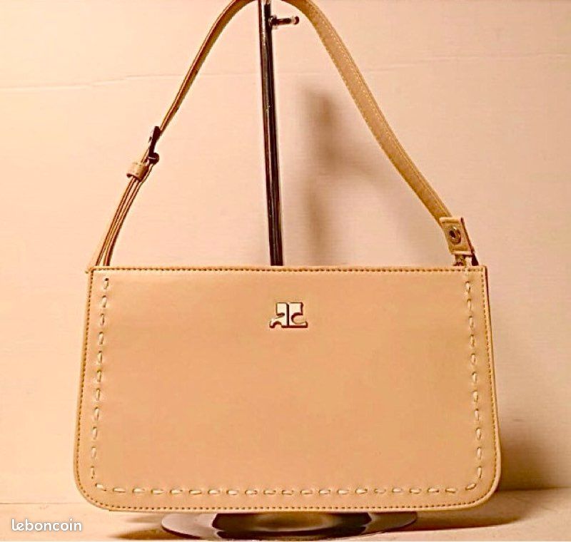 Rarissime sac baguette Courreges cuir véritable et structure sublime luxe (image 10)