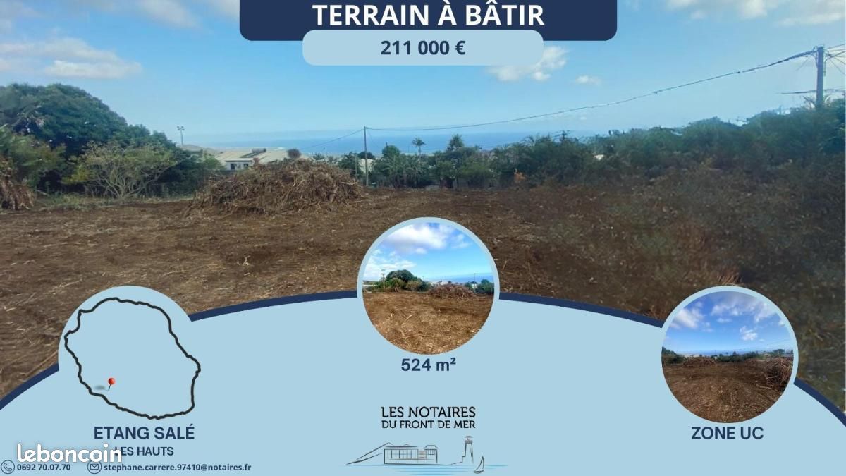 Terrain 572 m² · à L'Étang-Salé · 572 m² · 211 000 €