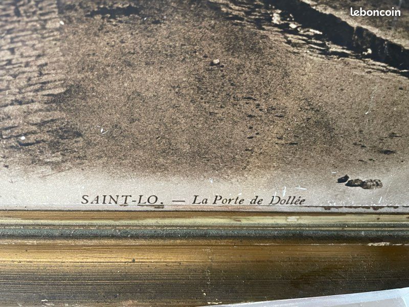 Panneau décoratif vintage – Saint-Lô La Porte de Dollée – 34 x 22 cm (image 2)