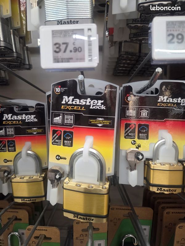 Cadenas à clé Master lock, sécurité numéro 10 Max (image 2)