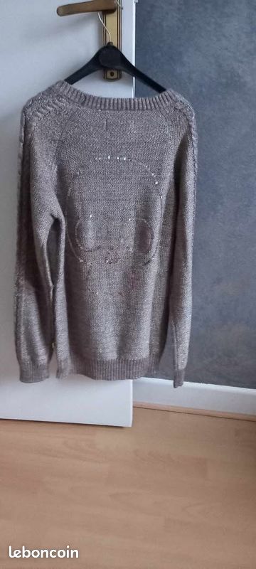 Sweat Femme Avec Strass "Le Temps Des Cerises" - Coton - Taille M - Occasion Excellent état