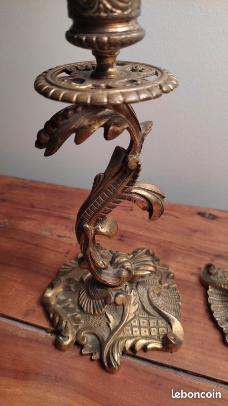 2 chandeliers en bronze (image 2)