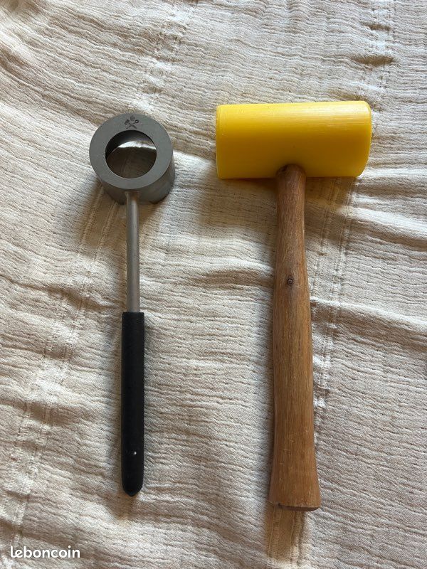 WINIAER Ensemble d'outils d'ouvre-noix de coco en acier inoxydable avec manche en bois, ouvre-noix de coco en acier inoxydable WINIAER Ensemble d'outils d'ouvre-noix de coco en acier inoxydable avec manche en bois, ouvre-noix de coco en acier inoxydable