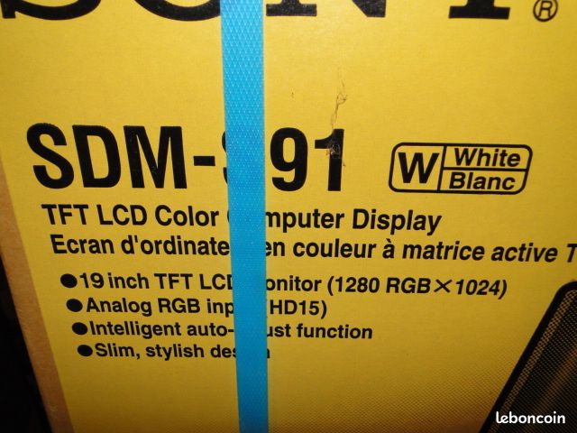 Ecran SONY NEUF SDM-S91 blanc (image 2)