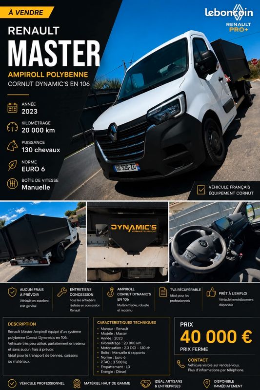 Renault master polybenne (image 1)