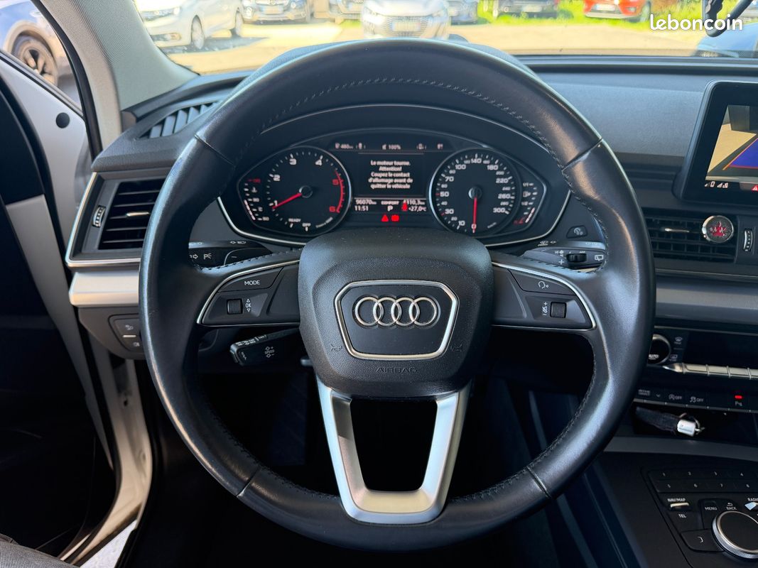 AUDI Q5 Q5 2.0 TDI 163 CV S tronic 7 Quattro Design + CAMÉRA + ATTELAGE + CLIM AUTO + KEYLESS + HAYON ÉLEC (image 14)