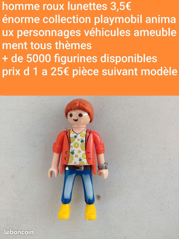 Personnage Playmobil Catégorie 10 Réf 41 - Homme D'occasion En Très Bon état !