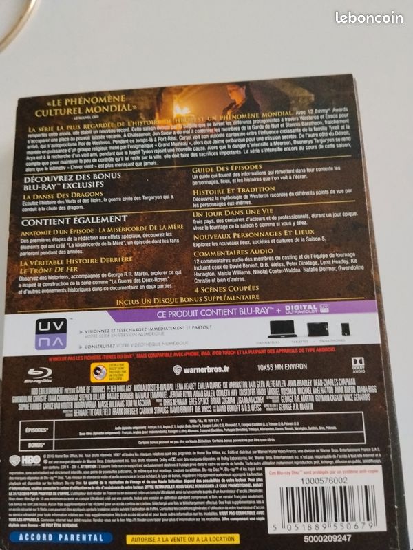 Intégrale saison 5 Game of thrones (image 2)