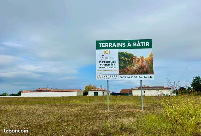 Terrain 600 m² Fronton