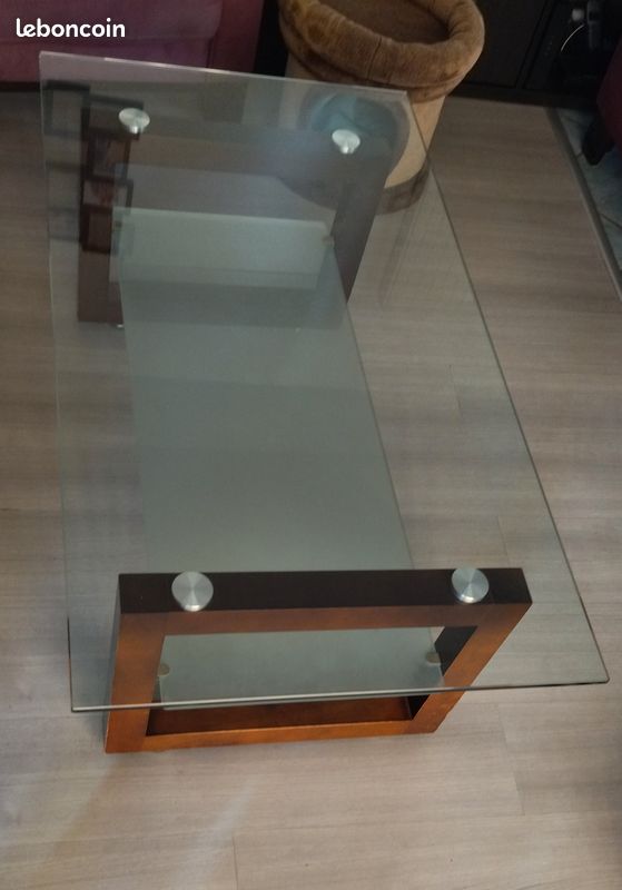 Table Basse Dessus Verre (image 1)