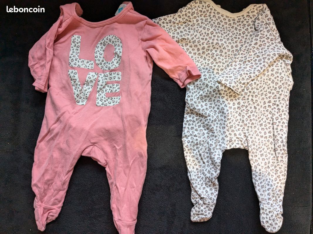 2 pyjamas filles 3 mois (image 1)