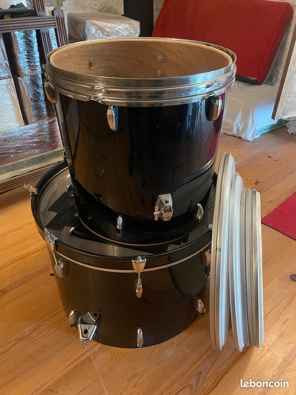 Kit batterie Pearl Forum 22” + floor tom + hardware + nombreuses peaux (image 8)