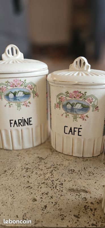 7 pots vintage à épices/condiments en porcelaine Grell (image 3)
