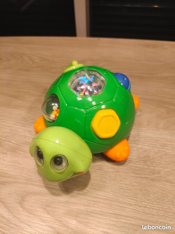 Tortue Rampante Musicale Lumineuse Pour Bébé – Projection Étoiles, Sons Nature & Chansons – Dès 3 Mois