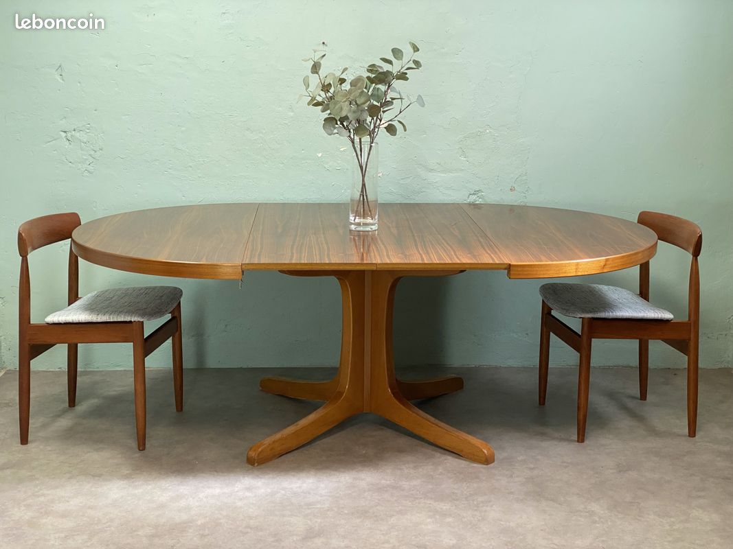 Table ronde extensible Baumann Orme Vintage Livraison (image 4)