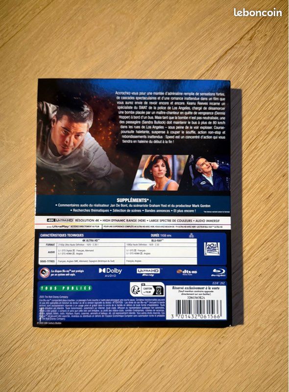 Speed Blu-ray HD neuf avec boîtier à fourreau (image 4)