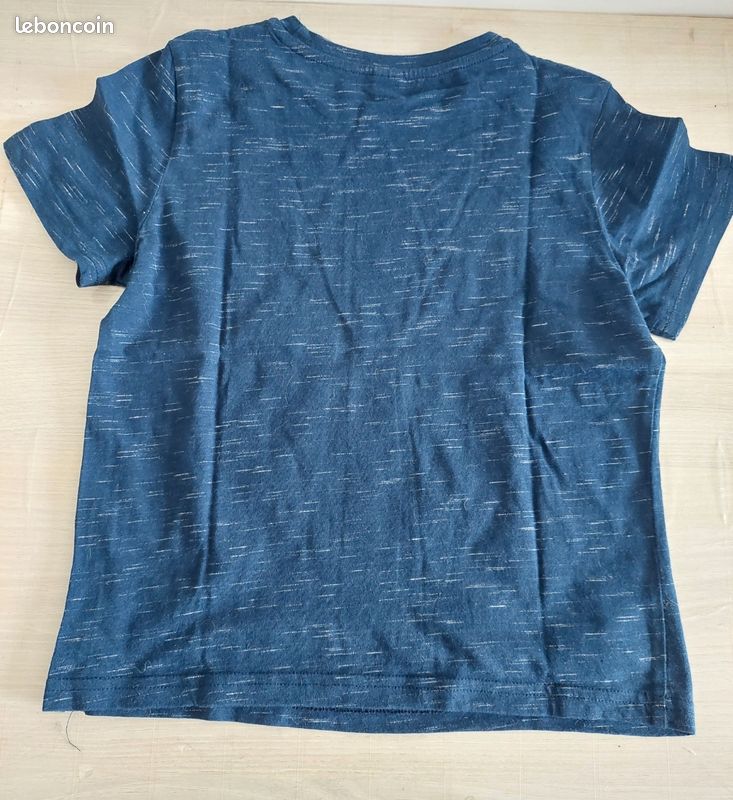 T-shirt bleu marine garçon 6/7ans (image 2)