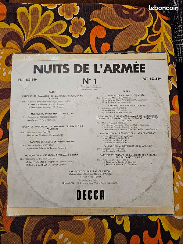 Vinyle 33T Nuits de l'armée n°1 (image 2)