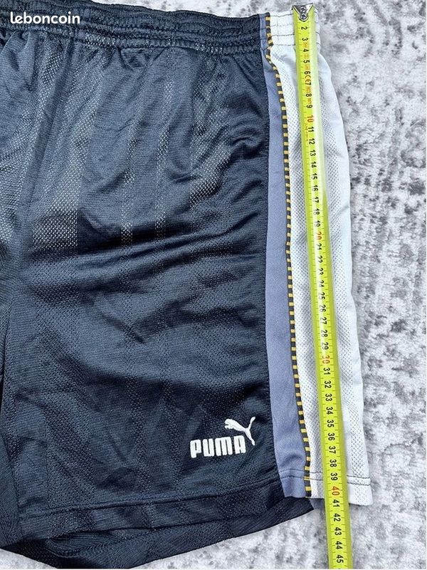 Short de sport Puma - Homme Xl - Noir - Polyester - Très bon état - Vintage (image 7)