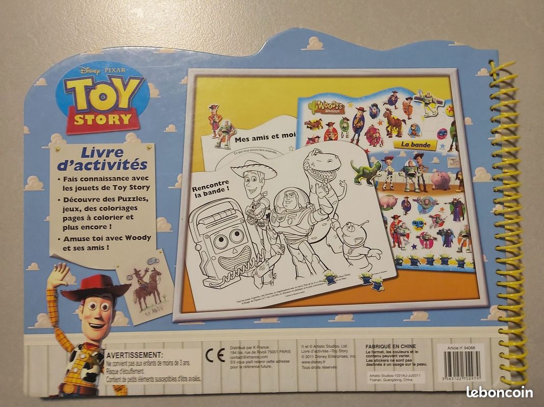 Livre d'activités Toy Story Disney (image 2)