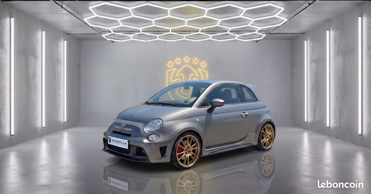 ABARTH 695 1.4I 190CH BIPOSTO / Première main / Couleur Gris Mat Performance / Sièges Baquets Sabelt / échappement AKRAPOVIC / Pack Carbone / Jantes OZ Racing 18 / magnifique exemplaire d'origine (image 1)