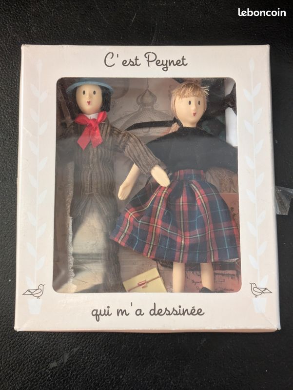 Étagère + 4 Couples De Poupées Peynet – Collection Atlas – Taille 15 Cm