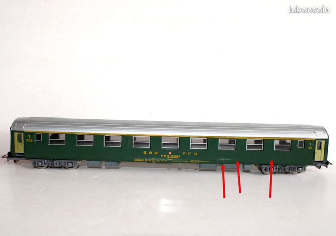 JOUEF 5781 HO - Voiture UIC 1ecl A type X ep IV SBB/CFF