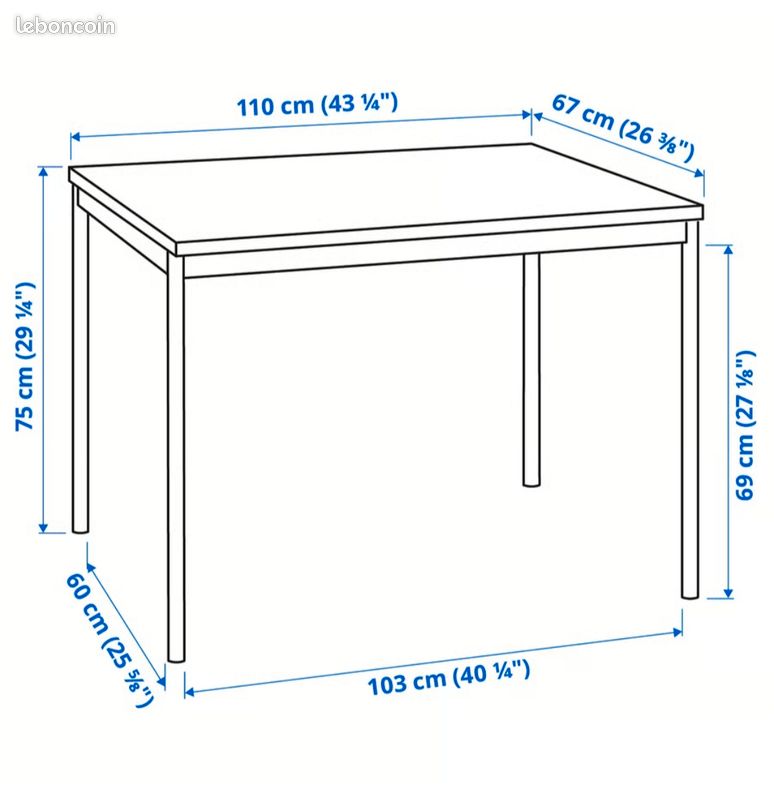 Table à manger Ikea (image 3)