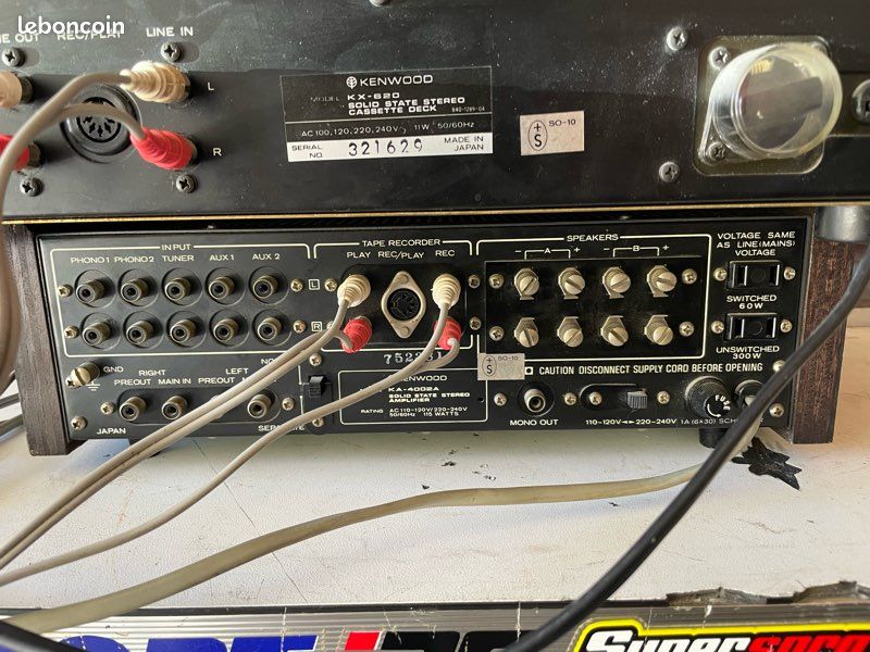 Kenwood stereo cassette KX-620 + ampli KA-4002A (image 4)