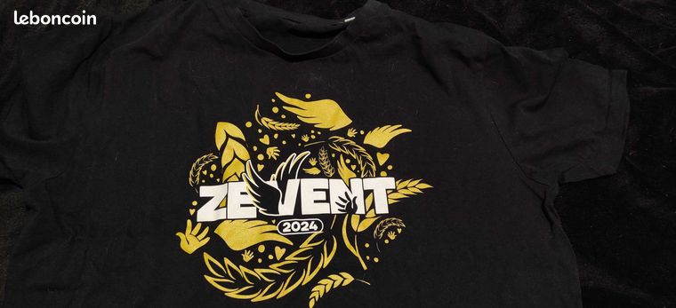 T-Short Gold Zevent 2024 x3 Vêtements
