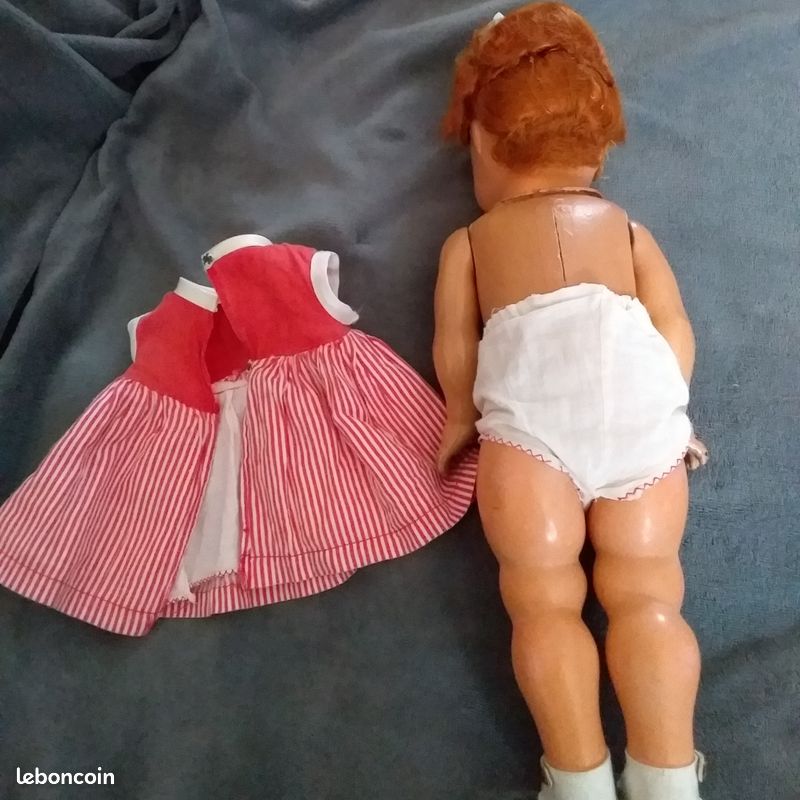 Poupée GéGé En Rhodoïd 40 Cm - Vintage Années 60/70 - Très Bon état