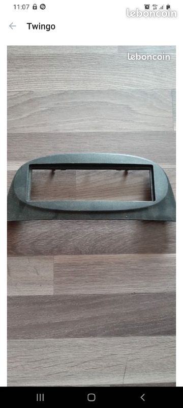 Façade Autoradio Pour Renault Twingo à Partir De 2014 - Couleur Gris - DIN Standard
