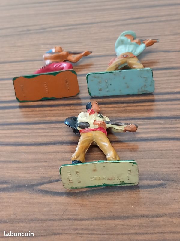 LOT SOLDATS Indiens Cowboys Cofalu Starlux Cyrnos Jim Clairet EUR 14,99 - FR