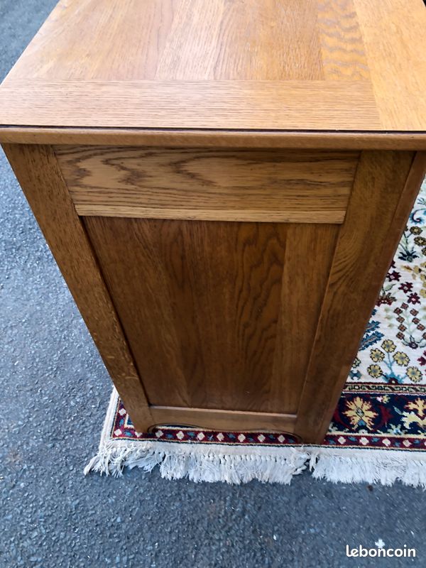 Buffet bas enfilade en chêne massif (image 4)