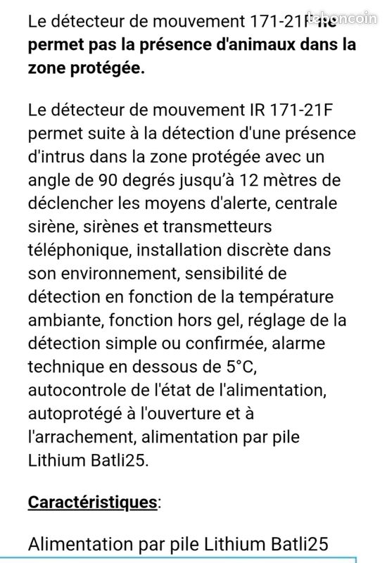 Détecteur de mouvement IR DAITEM (image 5)