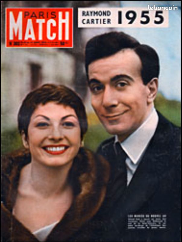 Paris Match N° 302 du 8 janvier 1955 - Le mariage de Zizi Jeanmaire et Roland Petit (image 1)